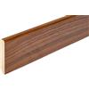 Hobby Legno - Battiscopa Rivestito In Legno Di Teak Verniciato Naturale mm. 75X10X2400 Nr. 2 pezzi totale metri 4,80.