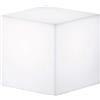 CRISTHER LIGHTING - Lampada da terra da esterno BLOCK bianca decorativa IP55 43x43