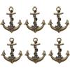 HDJNal 6 pomelli decorativi, in lega di zinco, in bronzo, per mobili, armadi, cassetti, cassettiere, cassettiere, ecc. Decorazione vintage fai da te per la casa