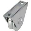 nextradeitalia 2PZ RUOTA CANCELLI GOLA V CON SUPPORTO A CAVALLOTTO ART.412 - mm.80x24 - portata Kg.200 - gola V 92?