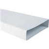 Vecamco Canale Condotto Aria Piatto, Rettangolare, 55 x 220 mm, Lunghezza 1 Mt, per Areazione, Vmc, Cappa Cucina