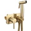 FQYEP Doccino Per Bidet Per Wc Doccetta Per Wc Con Miscelatore Maniglia Singola Spruzzino Doccia Tutto In Rame cromo girare