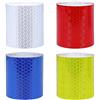 Reemky 4PCS Riflettente Nastro di Avvertimento 5CM * 3M Forte Riflettività Alta-adesivo di Sicurezza di Colore Brillante Strumento di Promemoria per i veicoli di Trasporto su strada