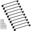SOTECH 10 maniglie per mobili BLACKLINE XII BA 224 mm alluminio nero opaco (lunghezza 256 mm, larghezza 9 mm, altezza 28 mm) Maniglie Maniglie per ante di mobili