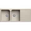 Generic Lavello cucina Romeo avena 2 vasche con gocciolatoio 116 x 50 cm Made in Italy