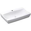 Mai & Mai Lavabo da Appoggio 47X32X10cm, Lavandino Bagno Brüssel152B in Ceramica Lavabo con Nano Rivestimenti