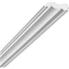 MASTERBRICO Cornici in Polistirolo per Soffitto e Pareti 12 metri | Cornici Polistirolo Decorative Bianche Verniciabili, Set 6 Barre da 2 Metri - Ideali per Quadri, Porte