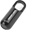 Tonysa Lucchetto con Impronta Digitale per Valigetta con 10 Set di Impronte Digitali, Ricaricabile Tramite USB, Sblocco 1000 Volte, Corpo in Lega di Zinco (BLACK)