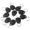 UHPPOTE EM4100 EM4102 125KHz RFID EM-ID Card Tag Token Portachiavi Portachiavi Solo lettura Colore Nero (confezione da 10)