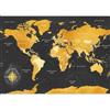 murando - Carta da parati Mappa del Mondo 500x350 cm Fotomurali in TNT Murale alla moda Decorazione da Muro XXL Poster Gigante Design Cameretta Carta per Pareti Soggiorno Mappa Continente k-A-0130-a-a