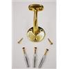 effedielle® Supporto per corrimano a testa piana-UNIVERSALE-Finitura oro lucido con tre fori di fissaggio-viti-Staffe per corrimano completo di viti di fissaggio.1103F