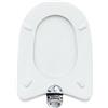 BARBETTA RICAMBI BAGNO Copriwater Ideal Standard DIAGONAL Come Originale Tavoletta Wc In Legno Rivestito Di Resina Poliestere Con Cerniere IN METALLO PESANTE Asse Wc MADE IN ITALY (BIANCO CLASSICO)