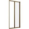 Generico Zanzariera laterale, Kit riducibile su misura. Zanzariera per porta finestra (BRONZO, L:140 X H:250)