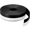 QUARKZMAN Silicone Sigillo Striscia 25mm Striscia Tenuta Silicone per Porta Bozza Tappo Adesivo Nastro Finestra Casa Doccia Vetro Spazi Lunghezza 8m Nero