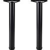 tow000ack 2x Gambe Regolabili per Tavolo in Metallo,Piedini per Mobili in Lega di Alluminio,per Tavolo da Pranzo,Tavolino,Scrivania,Bar,Altezza Personalizzabile (0-140 cm),con Viti (75cm(29.5in),Black)