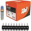Isolamenti Chiodi per Sparachiodi Chiodatrice a Gas Pulsa 27P 40P 65 Alta Durezza Calcestruzzo Acciaio Guide Cartongesso (C6-25 (25mm), 500 pz scatola)