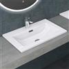 Mai & Mai Lavabo Incasso 60x48x12cm, Lavabo Sottopiano Lavandino Bagno Colossum02-600 da Minerale Fuso