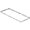Fenau | Telaio per griglie 400 x 1000 x 23 mm per griglie alte 20 mm (zincate a caldo - con incavo per ancoraggio a parete) - (Adatto per griglie : 390 x 990 x 20 mm)