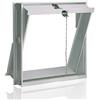 TELAIO FINESTRA PORTA VETRO MATTONE FORMELLA 4 POSTI BIANCO VETROMATTONE