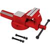 STIER Morsa parallela STIER, apertura 150 mm, dimensioni 125 mm, morsa con ampia superficie dell'incudine, elevata forza di serraggio, incl. materiale di fissaggio e ganasce stringitubo