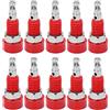 YWBL-WH 10 Prese Banana Mini Binding Post 2mm | Ottone e ABS, resistenti usura, antiruggine, per pannelli strumentazione elettronica