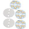 Aexit 5pcs 32mm Dia 5W 10 LED 5730 SMD Warm White LED Plafoniera in alluminio ID: 691862