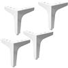 tow000ack Gambe per Mobili In Metallo,Gambe per Divani,piedini In Metallo Moderni,Piedini Armadi Triangolari In Ferro,Gambe per Armadietti,per Divani,poltrone,4 Pezz,Bianco (17cm(6.7in))