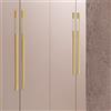 SZLXJMFL Maniglie per Armadio Oro, Maniglie Armadio Lunghe, Alluminio Solida | Finitura Anodizzato, Lunghezza:60-1000mm Pomelli per Mobili Moderni, 2 pezzi Maniglie per Mobili Dorate-500mm/19.7in