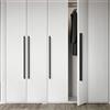SZLXJMFL Maniglie per Mobili Moderno, Maniglie per armadietti Nero Lunghe, Alluminio Solida | Rivestimento, Lunghezza:112-1200mm Maniglie da Cucina, 2 pezzi Maniglie per Armadio Neri-1200mm/47.2in