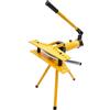 Etrhdfyts Dispositivo per piegare tubi idraulico 10T con supporto e 6 matrici. Piegatrice manuale per tubi idraulica. Angolo massimo di piega 90°. Altezza massima 160 mm. Per tubi zincati da Ø13-34mm. Tubi in