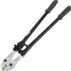 TECPO Tagliabordi in acciaio al cromo vanadio con potenza di taglio di 12 mm, forbici per bulloni con ganasce temprate - per tagliare barre di metallo, viti, serrature, rivetti, lucchetto (600 mm)