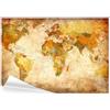 decomonkey carta da parati Mappamondo 350x256 cm fotomurali non tessuto murale XXL Poster moderna decorazione Carta per pareti Carta Geografica Vecchio Retro Vintage colorato beige