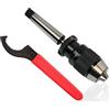 Krefting Tooling Mandrino a sgancio rapido B16 1-16 mm + MK1 - MK5 con chiave di serraggio MK2
