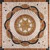 Generico Rosone Rosoni Mosaico in marmo, per interno ed esterni, Aurora rosso, cm.66x66