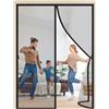 WLMLDM Zanzariera Magnetica Porta Finestra Nero 120x280cm Tenda Totalmente Magnetica Tenda Zanzariera Porta Finestra Anti Zanzare Pieghevole per Esterna Corridoio Balcone
