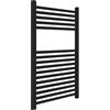 Inbagno Termoarredo scaldasalviette 500x770 interasse 45 cm in acciaio nero opaco, 25 tubi diametro 22 mm