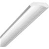 MASTERBRICO Cornici in Polistirolo per Soffitto e Pareti 4 metri - Cornici Polistirolo Decorative Bianche Verniciabili, Set 2 Barre da 2 Metri - Ideali per Quadri, Porte, Boiserie e Specchi (A004)