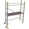 PEBSHOP TRABATTELLO IN ALLUMINIO CON PIANO E RUOTE L. 146 x P. 89 x H. 189 cm. Portata 150 kg.