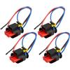 ZSEDWRU Auto Bobina Accensione Compatibile Con Fiat Per Panda II 1.4 2006-2012 Per Idea 1.2 1.4 2003-2018 Parti Del Cablaggio Della Spina Della Bobina Di Accensione A 3 Pin 71752816(4pcs)