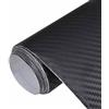 vidaXL Pellicola per Auto 3D Nera 100x150 cm