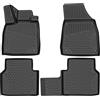 ELEMENT Set di Tappetini Auto in Gomma TPE 3D per Hyundai i20 | Mk2 II | 2014-2020 | Tappetini Auto Originali 100% Adatti, Gomma Auto Universali Resistanti