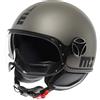 MOMO Design MOMODESIGN - FGTR EVO E2206, Casco Jet con Visiera Parasole, Casco Aperto per Moto e Scooter, per Uomo e Donna, Titanio Opaco/Nero, XL