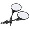 Terisass Specchio Moto Universale Specchietto Pieghevole Laterale Retrovisore con Viti 10 mm per ATV Street Bike Sport Bike Scooter Cruiser