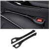 tianshao 2 Pezzi Riempitivi per Seggiolino Auto per Mercedes Benz CLA 2014-2023 2022 2021 2019 2018, Tappo Cuscinetti per Il Riempimento Del Sedile Car Seat Gaps Filler Pad,Bla-ck