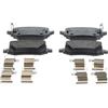 BOSCH Kit pastiglie freni Posteriore con segnalatore usura integrato | Low-Metallic 0 986 460 161 Compatibilità con HYUNDAI Tucson NX4, NX4E, KIA Sportage V NQ5