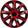 NRM ko239 Copricerchi Universali Draco CS, Nero/Rosso, 15 Pollici, Confezione da Pezzi