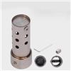 Rapoyo Protezione Del Tubo Di Scarico End 20mm 25mm 30mm Per Silenziatore Di Scarico Per Moto Rumore Suono(Silver-20mm)