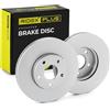 RIDEX PLUS 82B0105P 2x Disco freno Anteriore senza viti/bulloni Compatibilità con FORD Fiesta Mk5 Hatchback JH1, JD1, JH3, JD3