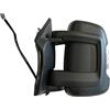 KREMER MAX MFT825-L Retrovisore Elettrico con Freccia Convesso Termico Doppio Vetro Braccio Corto Sinistro, Nero
