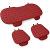 Auto Accessori Lupex Coprisedile Seduta 3 pezzi Universale Auto | Protezione Sedile 2 Anteriore e 1 Posteriore | Protector Comfort Automotive Cuscino Interni (Rosso)